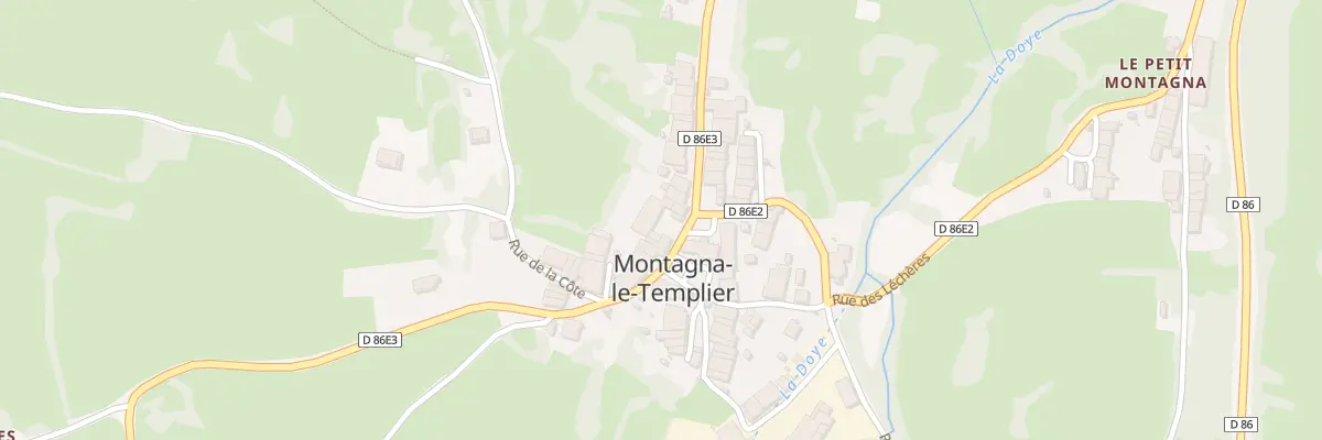 Plan du 1 Pl de l’Eglise Montagna à Montlainsia