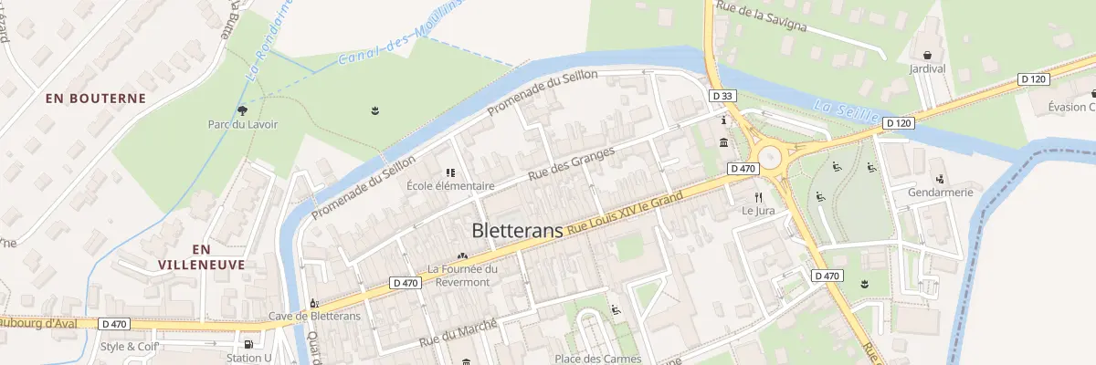 Plan du 10 Rue des Granges à Bletterans