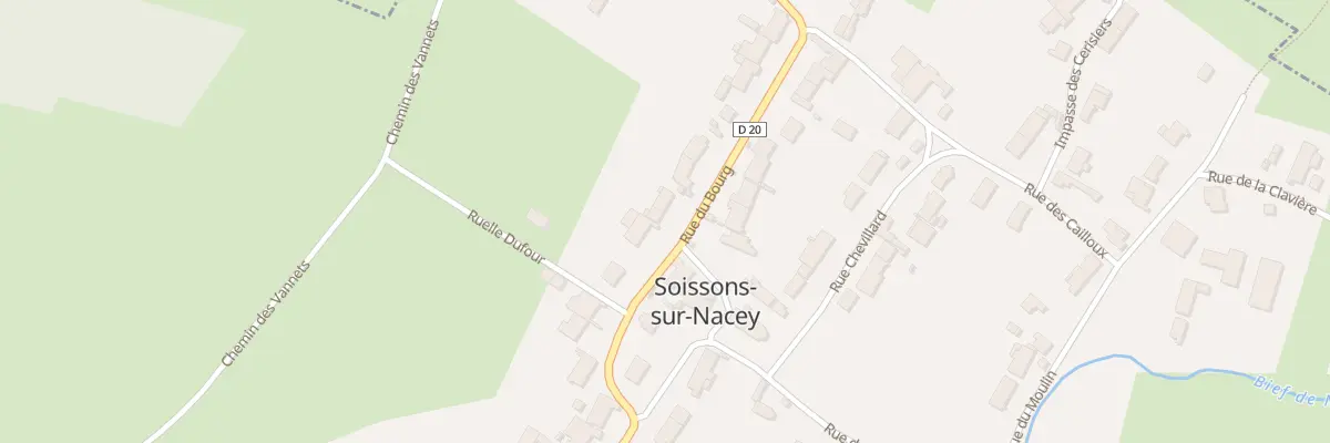 Plan du 11 Rue du Bourg à Soissons-sur-Nacey