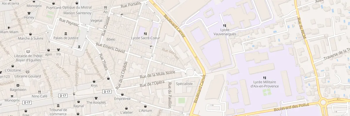 Plan du 50 Rue Manuel à Aix-en-Provence