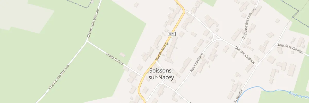 Plan du 13 Rue du Bourg à Soissons-sur-Nacey