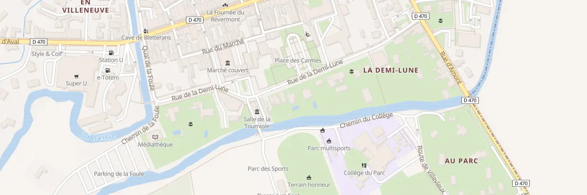 Plan du 14 Rue de la Demi-Lune à Bletterans
