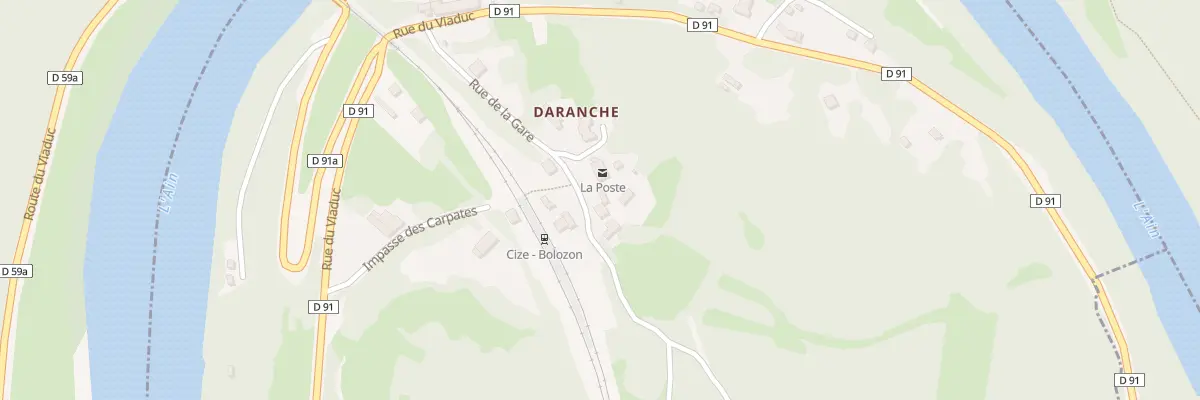 Plan du 190 Rue de la Gare à Bolozon