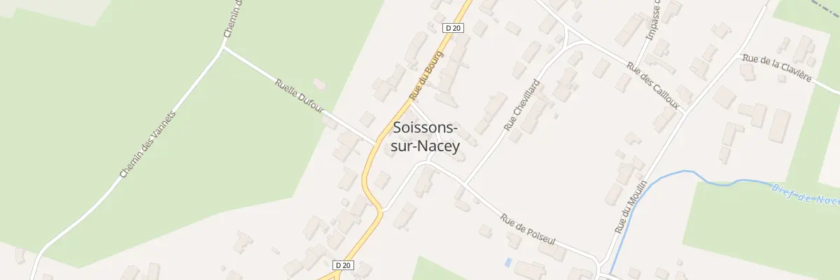 Plan du 3 Rue de Poiseul à Soissons-sur-Nacey