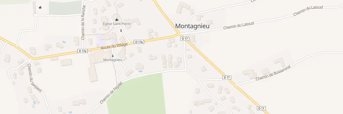 Plan du 14B Che de Feydel à Montagnieu