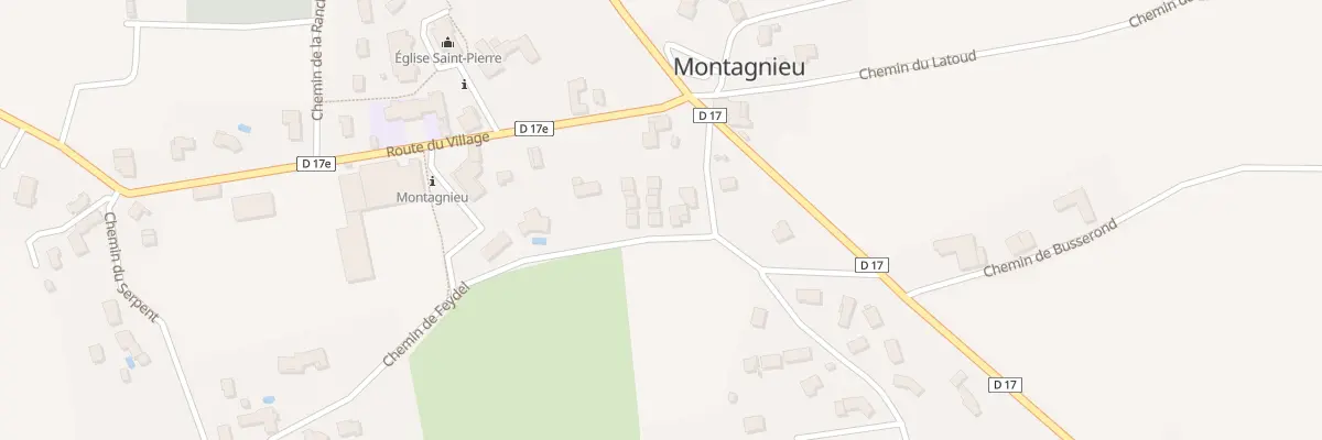 Plan du 14 Che de Feydel à Montagnieu