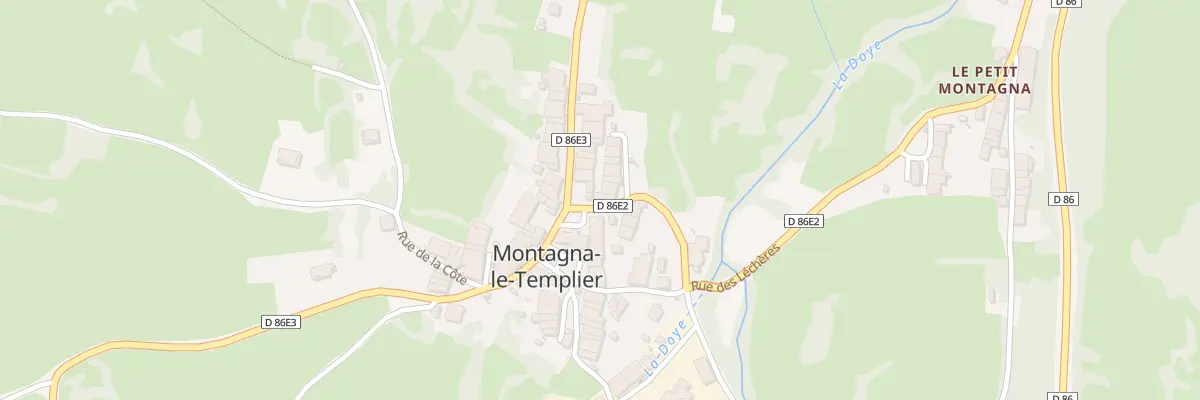 Plan du 1 Rue de la Fromagerie Montagna à Montlainsia