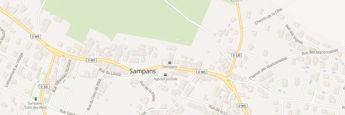 Plan du 10 Rue de Dole à Sampans