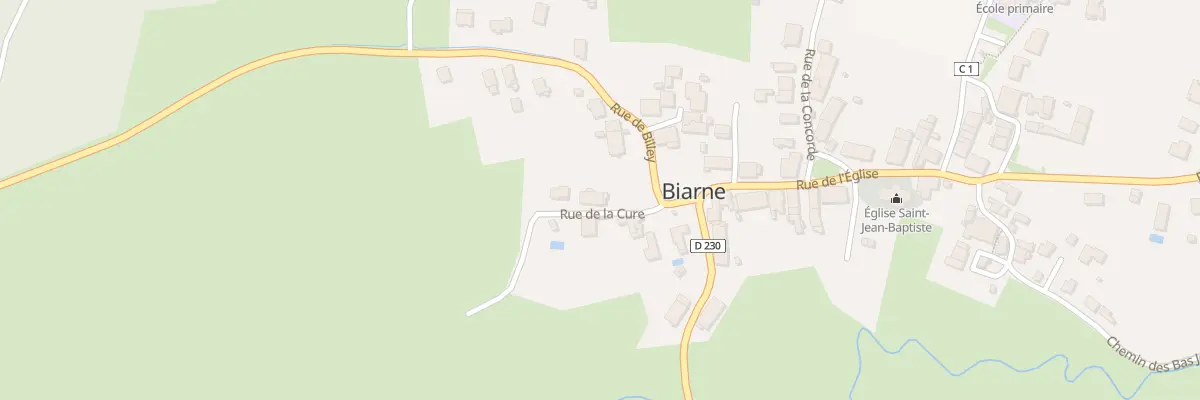 Plan du 4 Rue de la Cure à Biarne