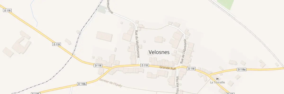 Plan du 2 Rue du Morthomme à Velosnes