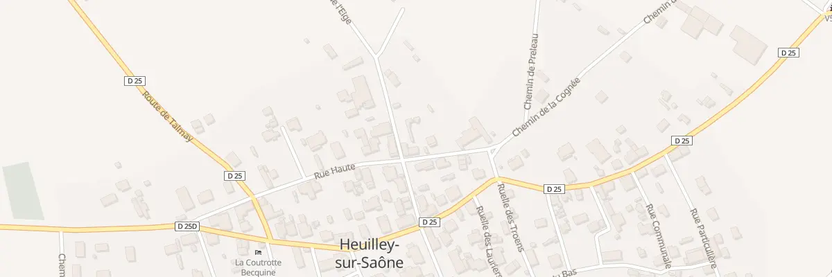 Plan du 35 Rue Haute à Heuilley-sur-Saône