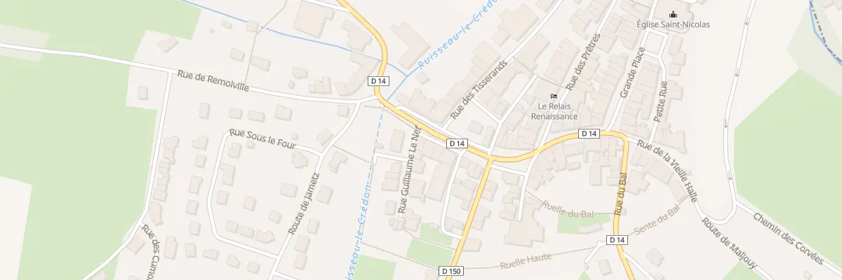 Plan du 1 Rue des Drapiers à Marville