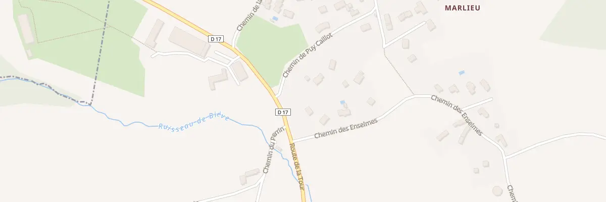 Plan du 2 Che de Puy Caillot à Montagnieu