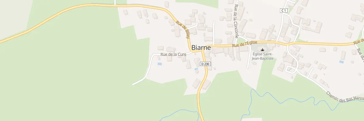 Plan du 3 Rue de la Cure à Biarne
