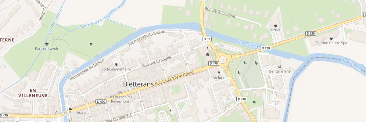 Plan du 4 Rue Lacuzon à Bletterans