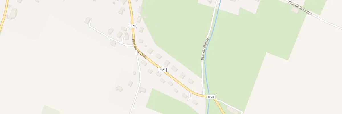 Plan du 9002 Rue de la Velle à Soissons-sur-Nacey