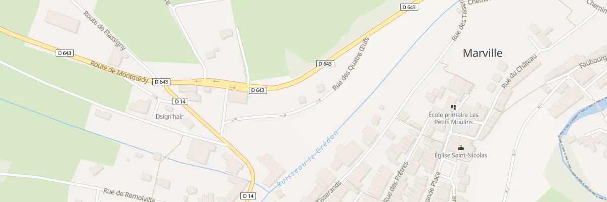 Plan du 4 Rue Des Quatre Oeufs à Marville