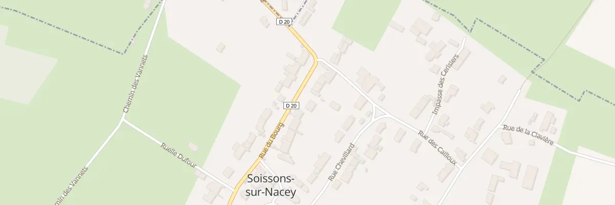 Plan du 14 Rue du Bourg à Soissons-sur-Nacey