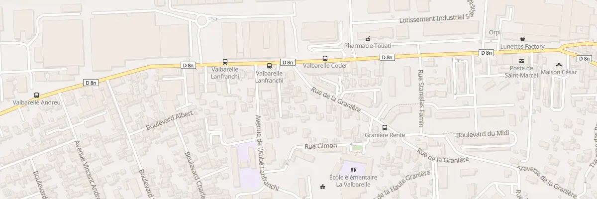 Plan du 10 Rue de la graniere à Marseille 11e Arrondissement