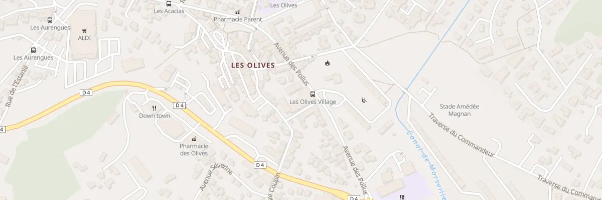Plan du 2T Av Alexandre Coupin à Marseille 13e Arrondissement