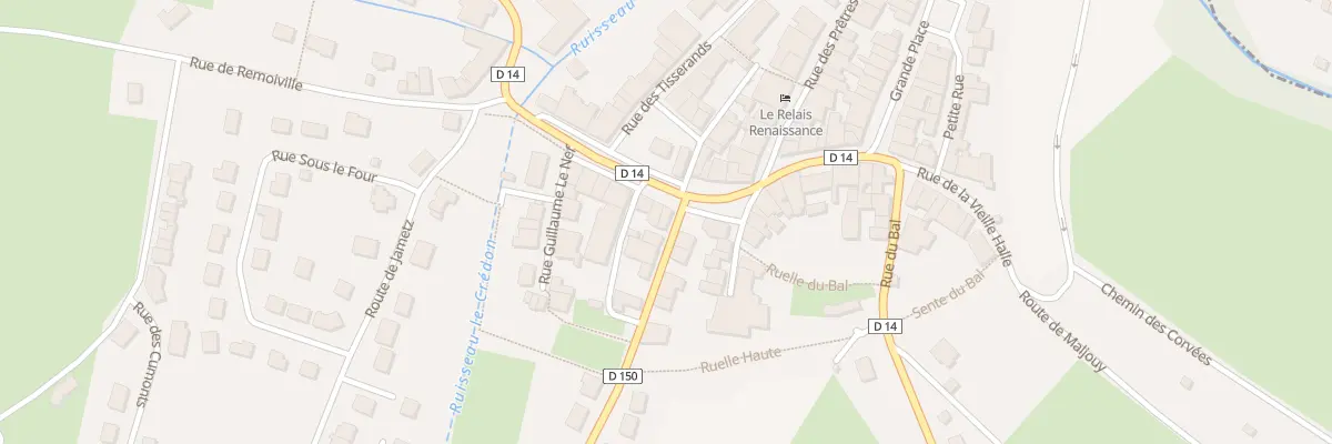 Plan du 2 Rue de Credon à Marville