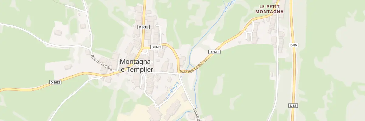 Plan du 11 Rue de la Fromagerie Montagna à Montlainsia