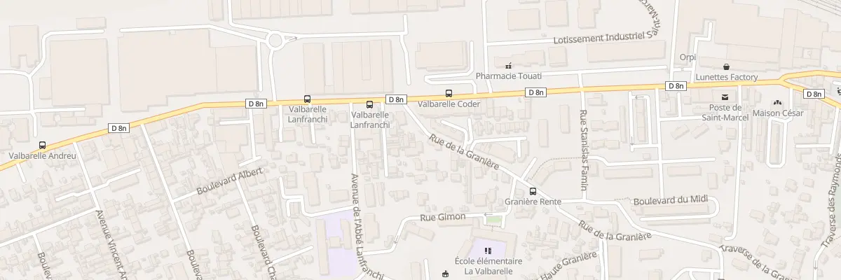 Plan du 8 Rue de la graniere à Marseille 11e Arrondissement