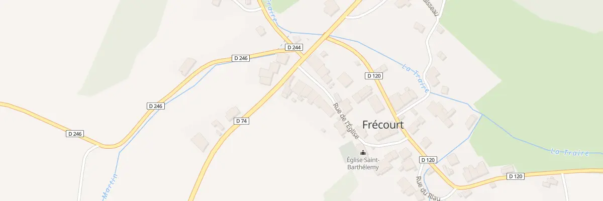 Plan du 4 Rue de l’Eglise à Frécourt