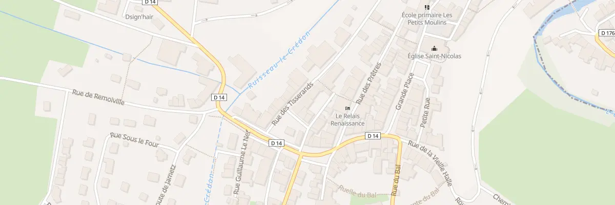 Plan du 1 Rue des Tisserands à Marville