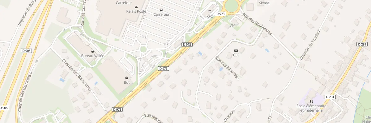 Plan du 6A Rte Nationale à Foucherans