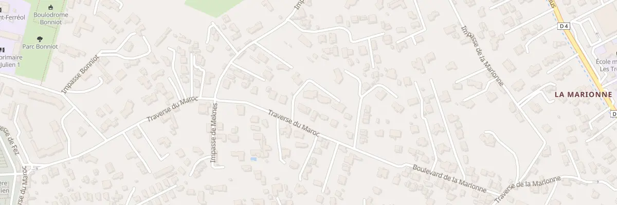 Plan du 85 Tra du Maroc à Marseille 12e Arrondissement