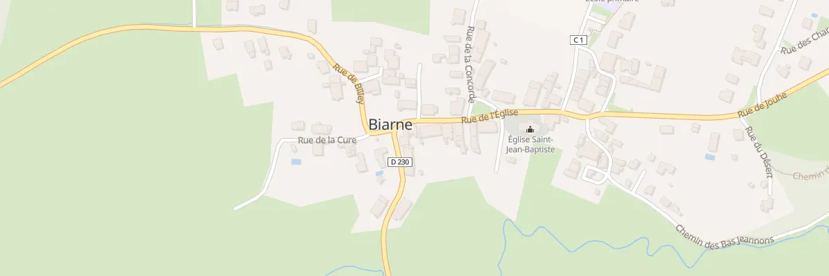 Plan du 2 Rue de l’Église à Biarne