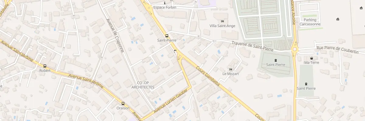 Plan du 66 Crs Gambetta à Aix-en-Provence