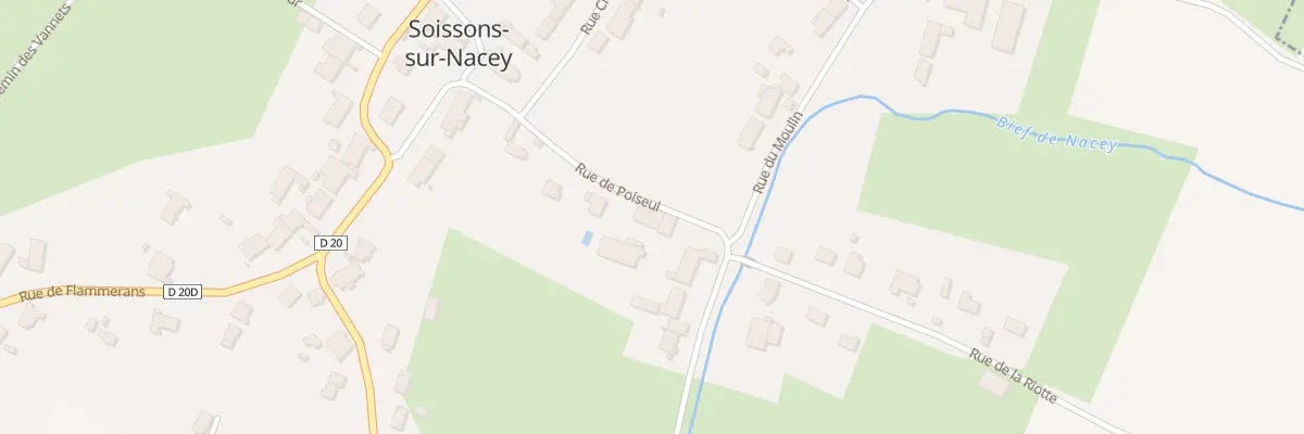 Plan du 20 Rue de Poiseul à Soissons-sur-Nacey
