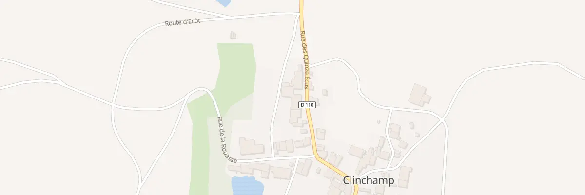 Plan du 6 Rue des Quinze Ecus à Clinchamp