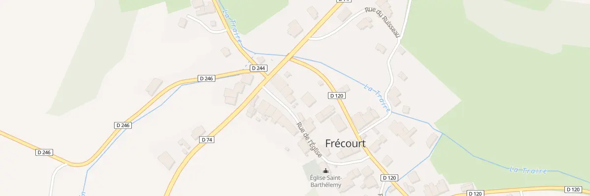 Plan du 5 Rue de l’Eglise à Frécourt