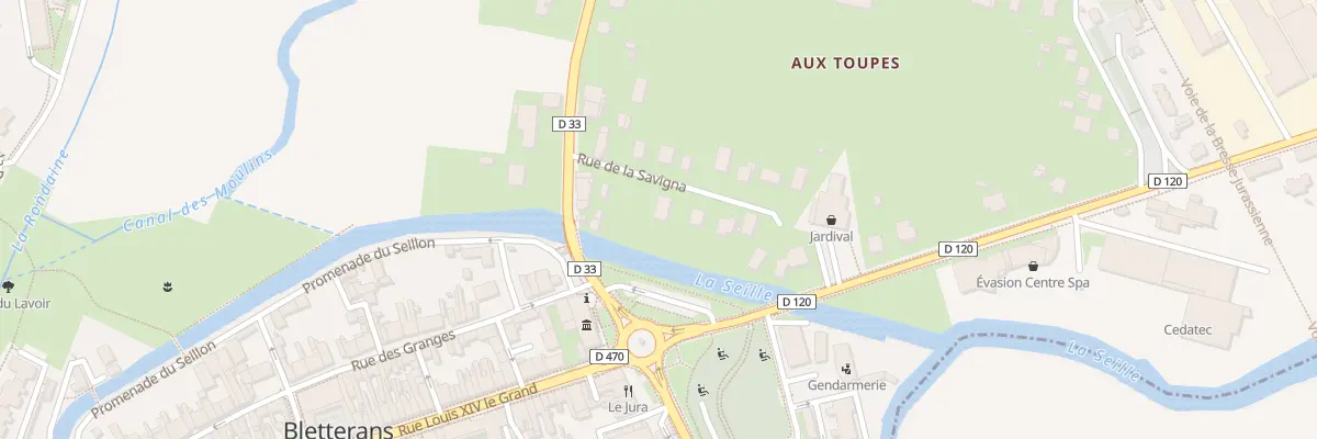 Plan du 3 Rue de la Savigna à Bletterans