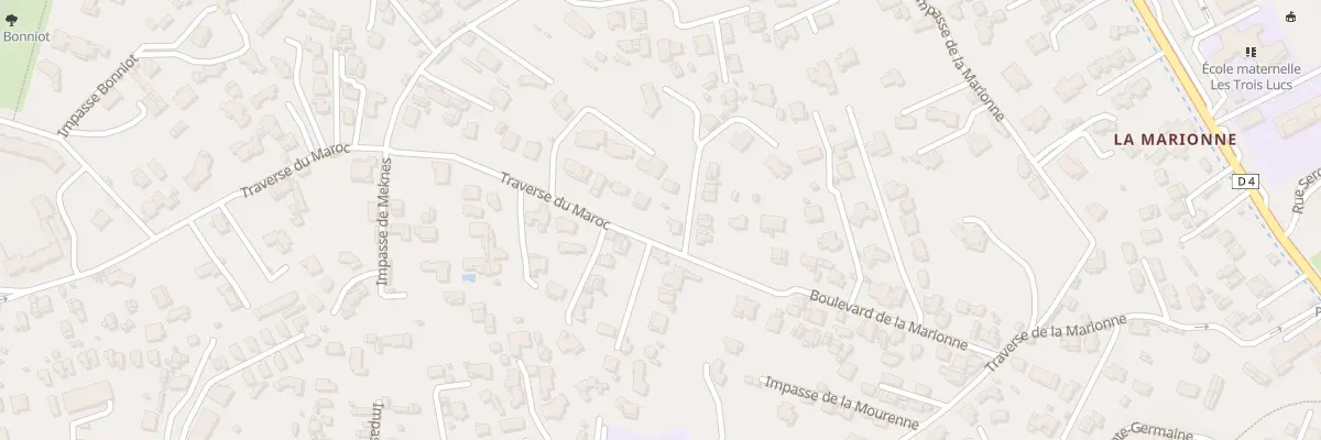 Plan du 93 Tra du Maroc à Marseille 12e Arrondissement