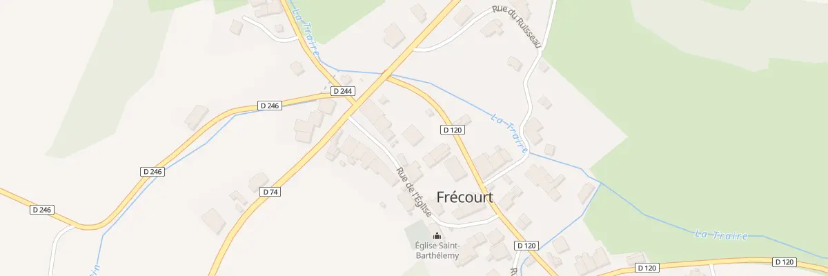 Plan du 7 Rue de l’Eglise à Frécourt
