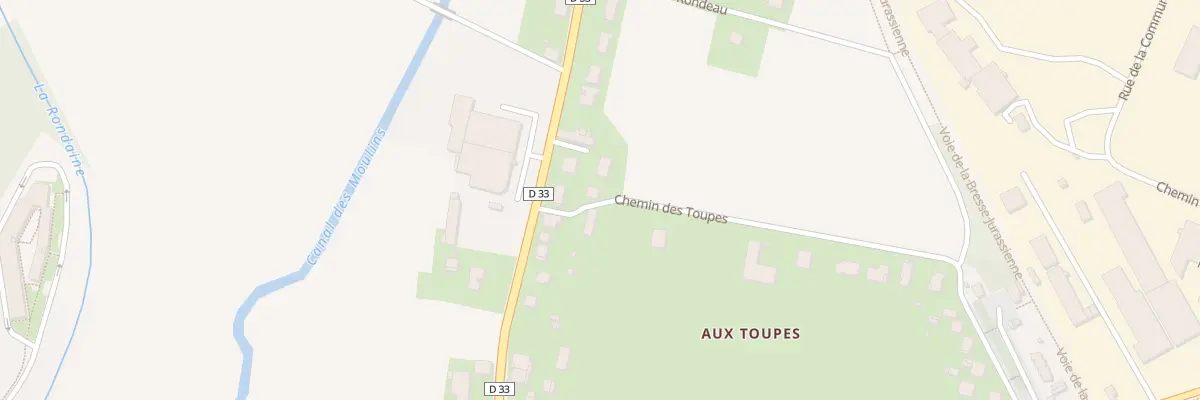 Plan du 1 Che des Toupes à Bletterans