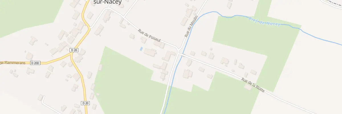 Plan du 2 Rue du Nacey à Soissons-sur-Nacey