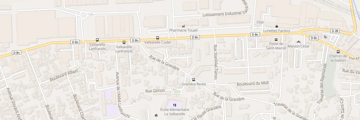 Plan du 7 Rue de la graniere à Marseille 11e Arrondissement