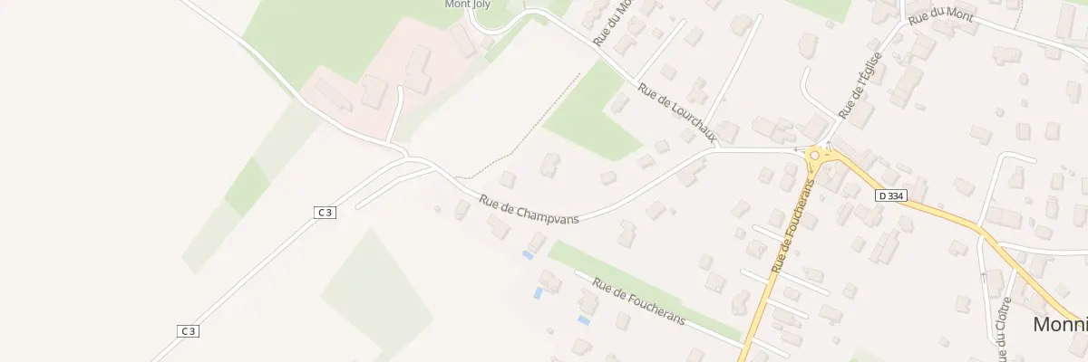 Plan du 12A Rue de Champvans à Monnières