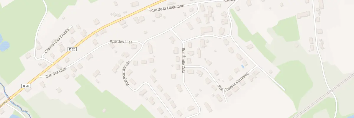 Plan du 6 Rue Emile Zola à Torcenay
