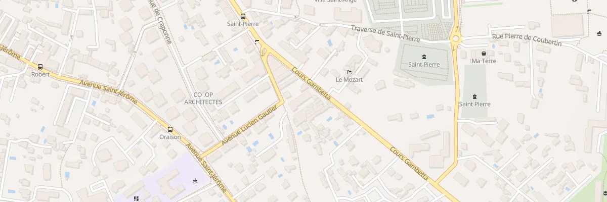 Plan du 74 Crs Gambetta à Aix-en-Provence