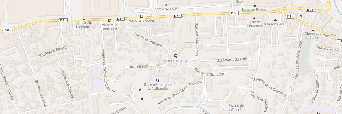 Plan du 38 Rue de la graniere à Marseille 11e Arrondissement