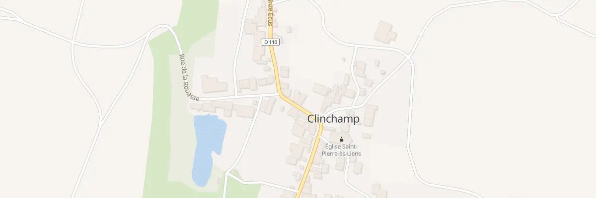 Plan du 9 Rue des Quinze Ecus à Clinchamp