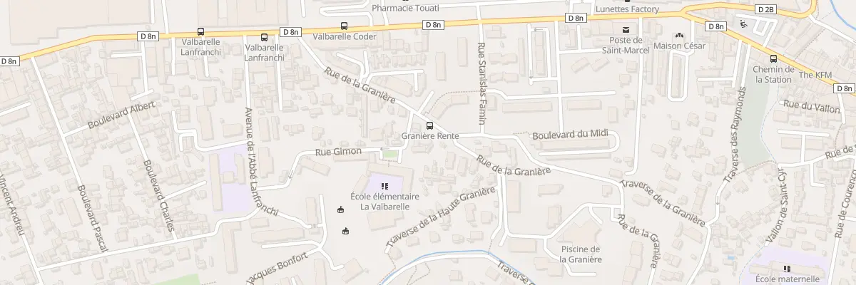 Plan du 38A Rue de la graniere à Marseille 11e Arrondissement