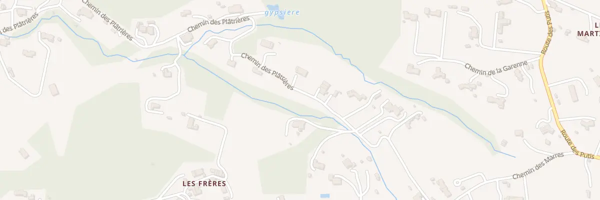 Plan du 1032 Che des Platrieres à Simiane-Collongue