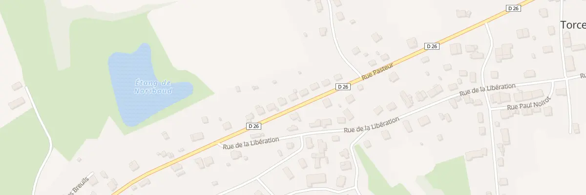 Plan du 14 Rue Pasteur à Torcenay